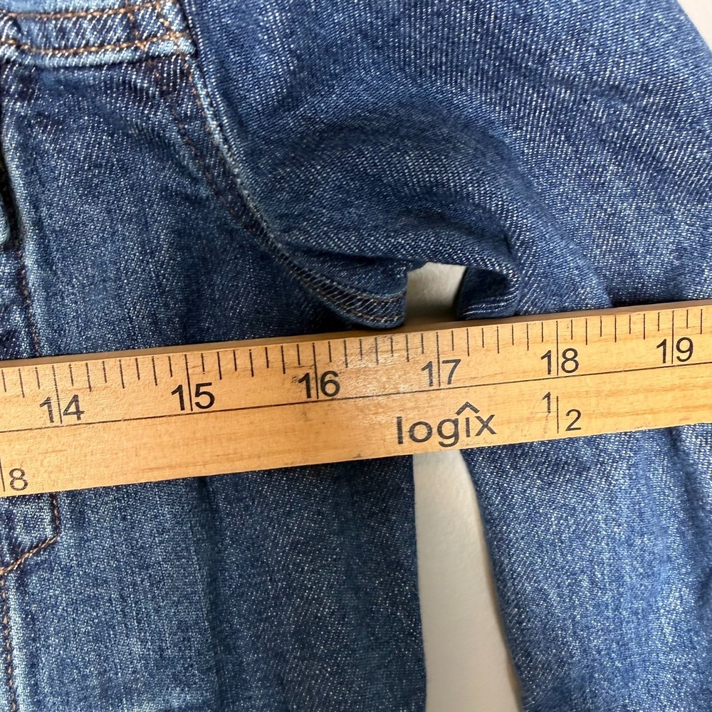 Madewell Shrunken Stretch Denim Jacket Women's Small Blue Jean Trucker Coat - Picture 9 of 10